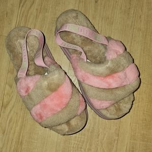 UGG DISCO STRIP SLIDE SANDLES